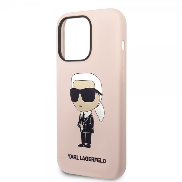 Karl Lagerfeld iPhone 15 Pro Max Cover Ikonik NFT Rosa