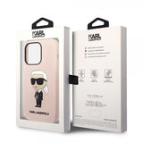 Karl Lagerfeld iPhone 15 Pro Max Cover Ikonik NFT Rosa