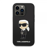 Karl Lagerfeld iPhone 15 Pro Max Cover Ikonik NFT Sort
