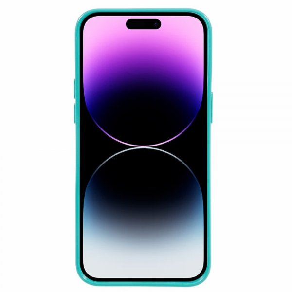 Mercury iPhone 15 Pro Max Cover Jelly Glitter Cyan