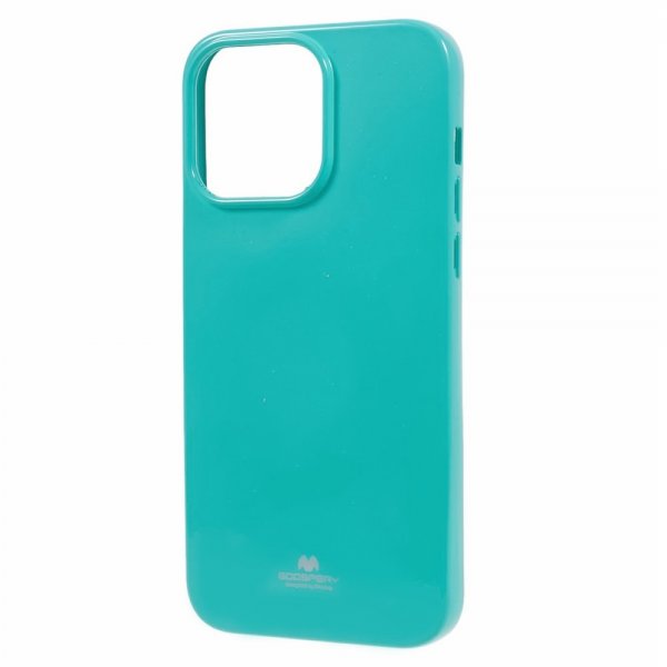 Mercury iPhone 15 Pro Max Cover Jelly Glitter Cyan