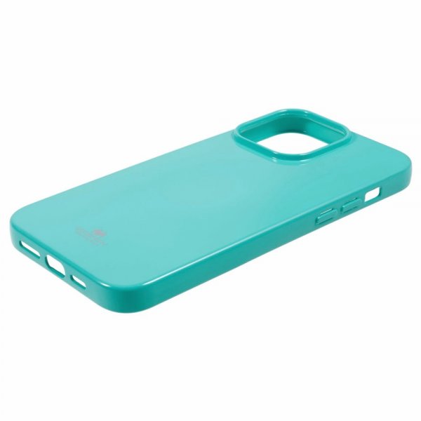Mercury iPhone 15 Pro Max Cover Jelly Glitter Cyan