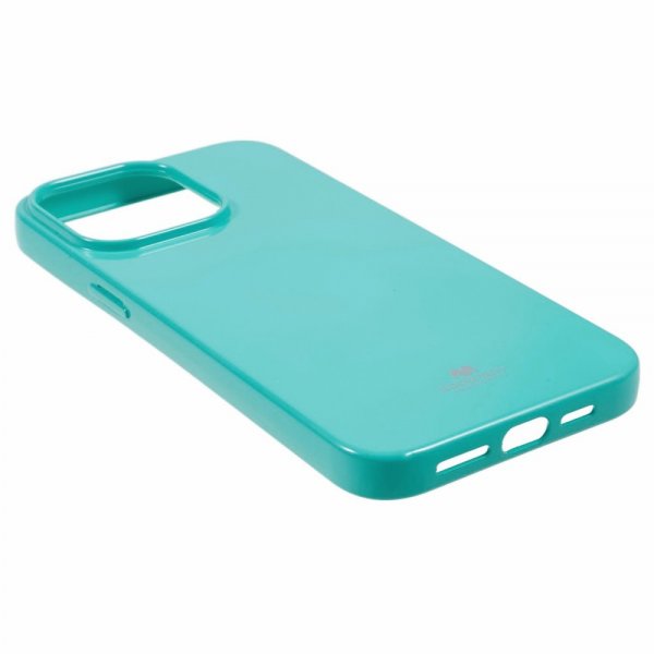 Mercury iPhone 15 Pro Max Cover Jelly Glitter Cyan