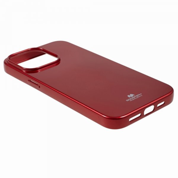 Mercury iPhone 15 Pro Max Cover Jelly Glitter Rød