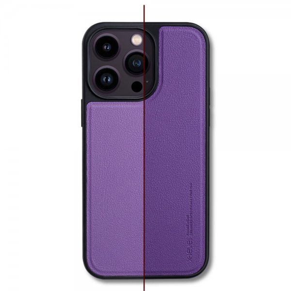 X-Level iPhone 15 Pro Max Cover Kunstlæder MagSafe Sort