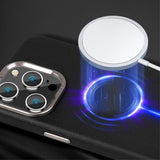 X-Level iPhone 15 Pro Max Cover Lædertekstur MagSafe Grå