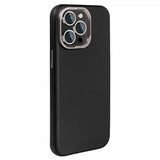 X-Level iPhone 15 Pro Cover Lædertekstur MagSafe Sort