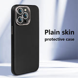 X-Level iPhone 15 Pro Cover Lædertekstur MagSafe Sort