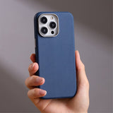 Joyroom iPhone 15 Pro Max Cover Litchi Pattern Series MagSafe Grå