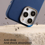 Joyroom iPhone 15 Pro Max Cover Litchi Pattern Series MagSafe Grå