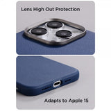 Joyroom iPhone 15 Pro Max Cover Litchi Pattern Series MagSafe Grå