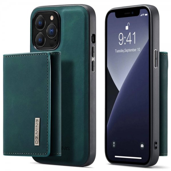 Dg.Ming iPhone 15 Pro Max Cover M1 Series Aftagelig Kortholder Grøn
