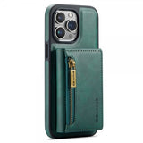 Dg.Ming iPhone 15 Pro Max Cover M5 Series Aftagelig Kortholder Grøn