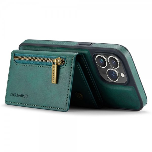 Dg.Ming iPhone 15 Pro Max Cover M5 Series Aftagelig Kortholder Grøn
