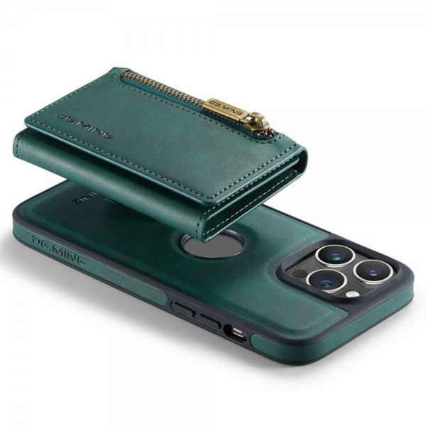 Dg.Ming iPhone 15 Pro Max Cover M5 Series Aftagelig Kortholder Grøn