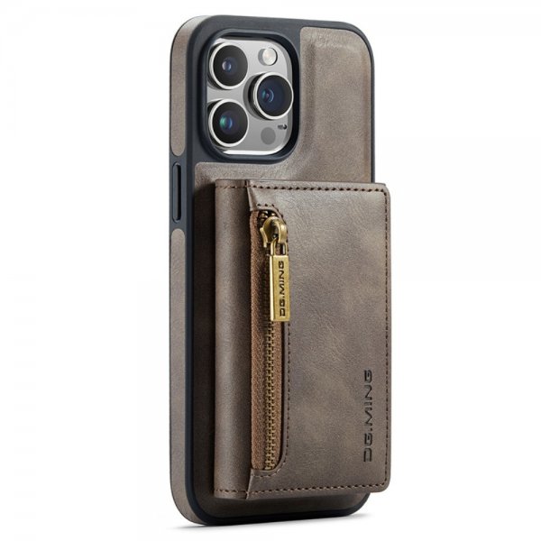 Dg.Ming iPhone 15 Pro Max Cover M5-serie Aftagelig Kortholder Kaffe