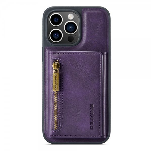 Dg.Ming iPhone 15 Pro Max Cover M5-serie Aftagelig Kortholder Lilla