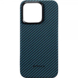 Pitaka iPhone 15 Pro Max Cover MagEZ Case 4 Sort/Blå Twill