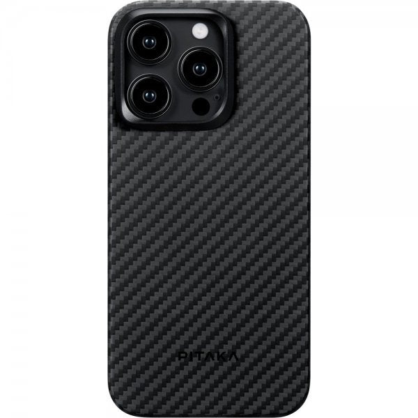 Pitaka iPhone 15 Pro Max Cover MagEZ Case 4 Sort/Grå Twill