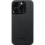 Pitaka iPhone 15 Pro Max Cover MagEZ Case 4 Sort/Grå Twill