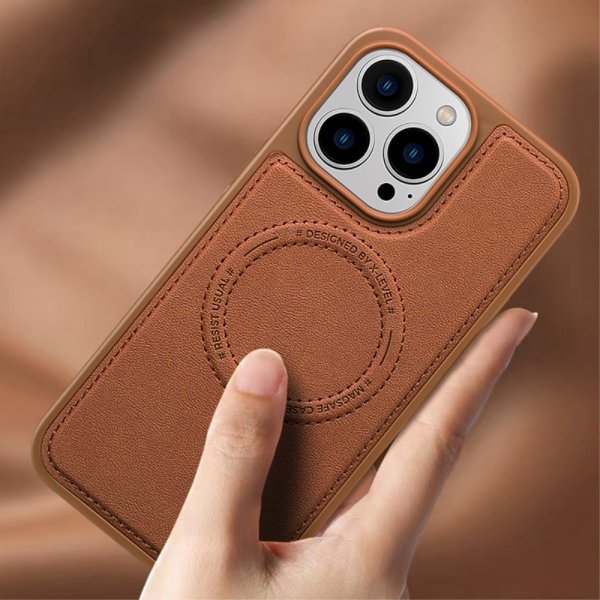 X-Level iPhone 15 Pro Max Cover MagSafe Denim Jakke Blå