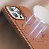 X-Level iPhone 15 Pro Max Cover MagSafe Denim Jakke Brun