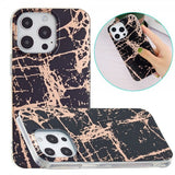 iPhone 15 Pro Max Cover Marmormønster Sort