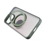 Rvelon iPhone 15 Pro Max Cover Roterbart MagSafe Stativ Grøn
