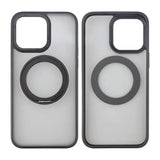 Rvelon iPhone 15 Pro Max Cover Roterbart MagSafe Stativ Mat Sort