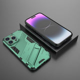 iPhone 15 Pro Max Cover med Stander Grøn