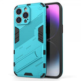 iPhone 15 Pro Max Cover med Stativ Lyseblå