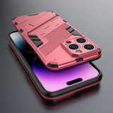 iPhone 15 Pro Max Cover med Stander Magenta