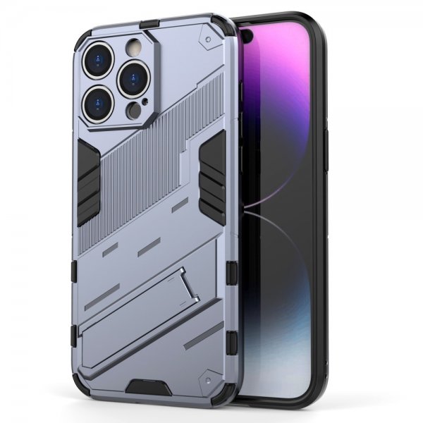 iPhone 15 Pro Max Cover med Stander Mørkeblå