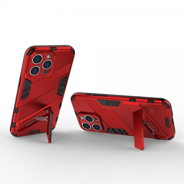 iPhone 15 Pro Max Cover med Stander Rød