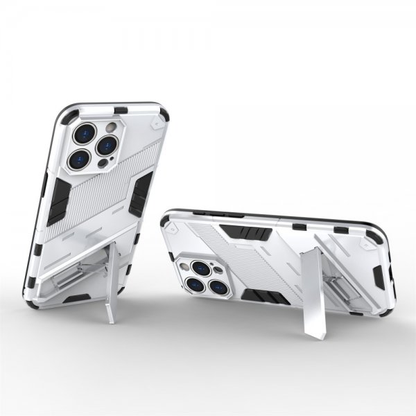 iPhone 15 Pro Max Cover med Stativ Hvid