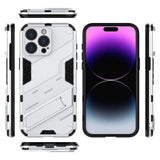 iPhone 15 Pro Max Cover med Stativ Hvid