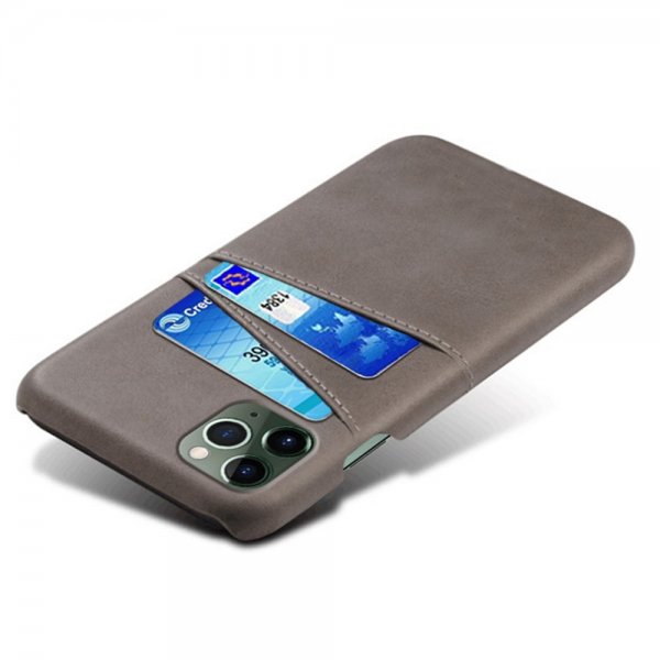 iPhone 15 Pro Max Cover med to Kortlommer Grå