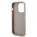 Guess iPhone 15 Pro Max Cover Metal Logo Rhinsten Guld