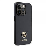 Guess iPhone 15 Pro Max Cover Metal Logo Rhinsten Sort
