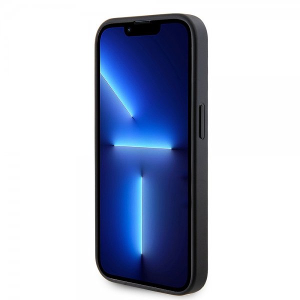 Guess iPhone 15 Pro Max Cover Metal Logo Rhinsten Sort