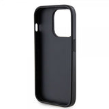 Guess iPhone 15 Pro Max Cover Metal Logo Rhinsten Sort