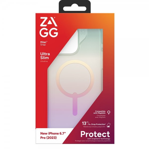 ZAGG iPhone 15 Pro Max Cover Milan Snap Iridescent