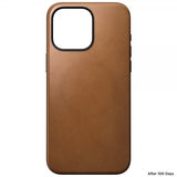 Nomad iPhone 15 Pro Max Cover Modern Leather Case English Tan