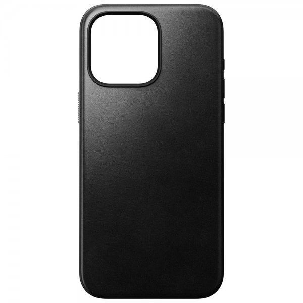 Nomad iPhone 15 Pro Max Cover Modern Leather Case Horween Sort