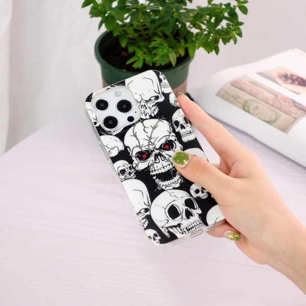iPhone 15 Pro Max Cover Motiv Dødningehoveder