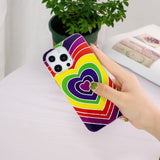 iPhone 15 Pro Max Cover Motiv Hjerte-mønster
