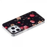 iPhone 15 Pro Max Cover Motiv Roser Sort