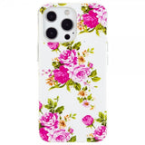 iPhone 15 Pro Max Cover Motiv Roser Hvid