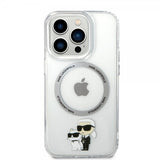Karl Lagerfeld iPhone 15 Pro Max Cover NFT Karl & Choupette Transparent