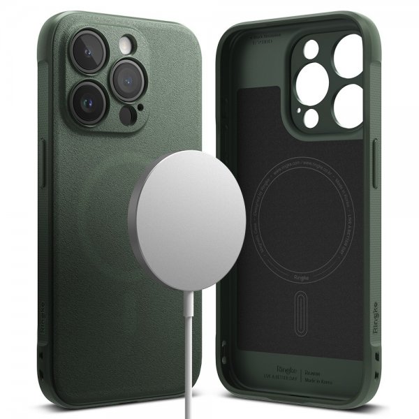 Ringke iPhone 15 Pro Max Cover Onyx Magnetic Dark Green